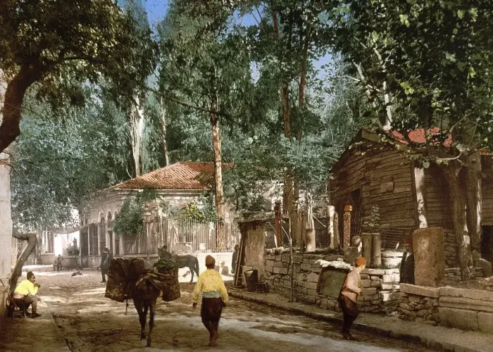 Framed Print : District Scutari, Istanbul, Turkey