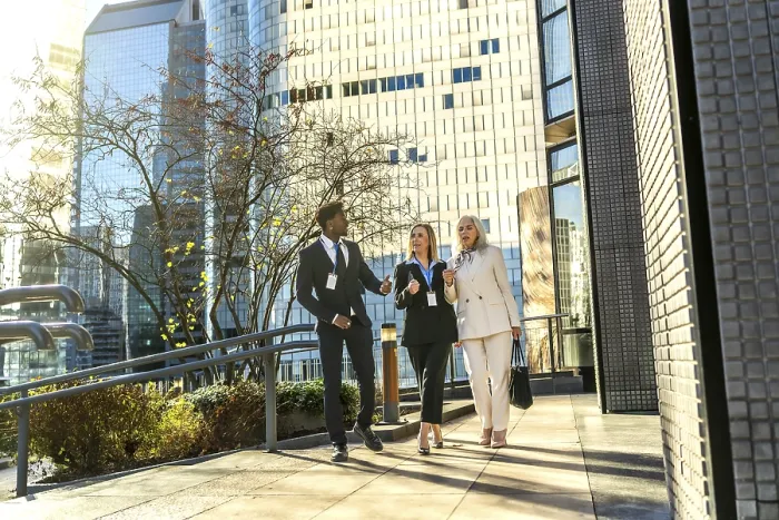 Framed Print : Three diverse business professionals