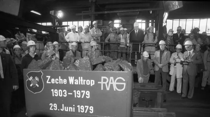 Framed Print : With the last dog the coal mine Waltrop ended its coal feeding in the coalfield on 29