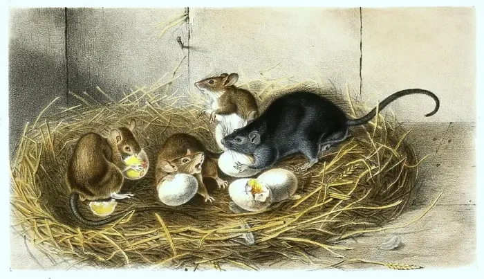 Framed Print : Domestic rat (Rattus) rattus, also roof rat or ship rat