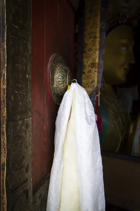 Framed Print : Door to a Buddhist monastery in Ladakh, India