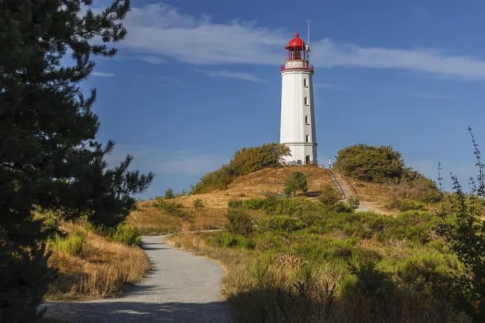 Framed Print : Dornbusch lighthouse, Hiddensee island