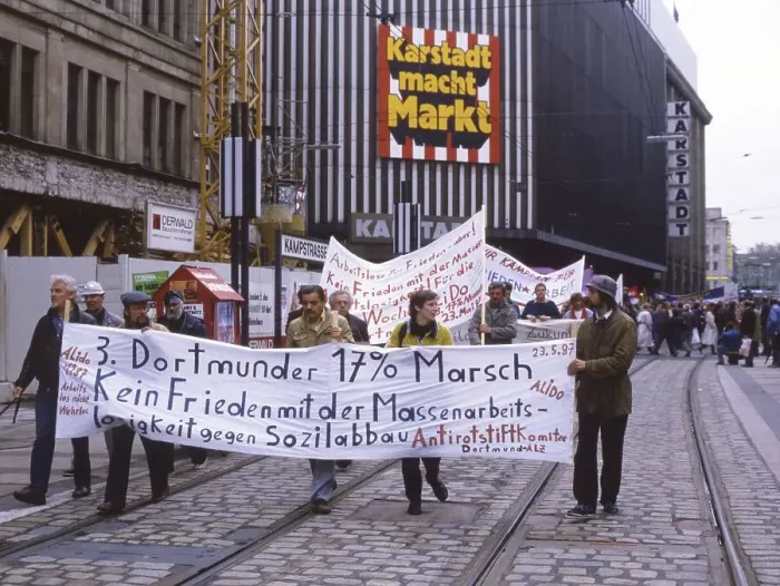 Framed Print : Dortmund. 3rd Dortmund 17% March of the Unemployed on 23