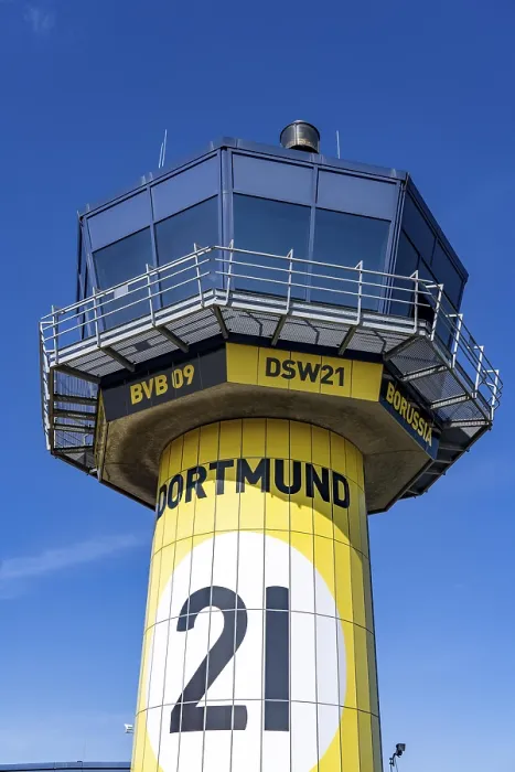 Framed Print : Dortmund Airport, DTM, Air Traffic Control Tower
