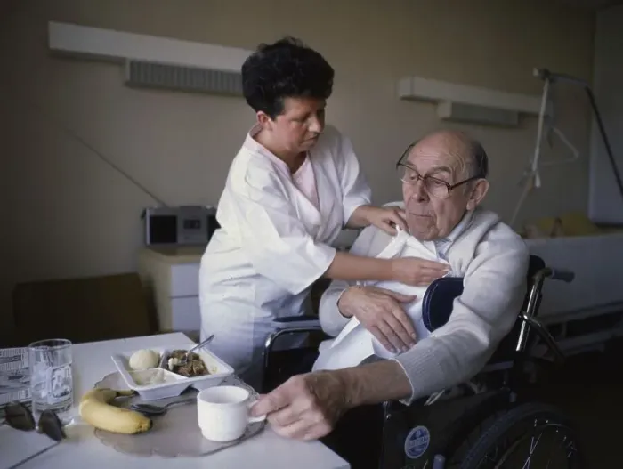Framed Print : Dortmund. Hospital. Care of the elderly Framed Print : Dortmund. Hospital. Care of the elderly