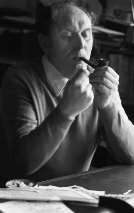 Framed Print : The Dortmund writer Josef Reding on 27