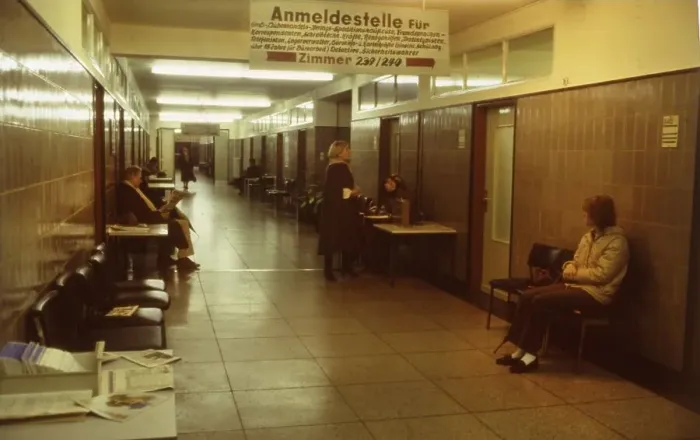 Framed Print : Dortnund. Employment office. Unemployed and jobseekers