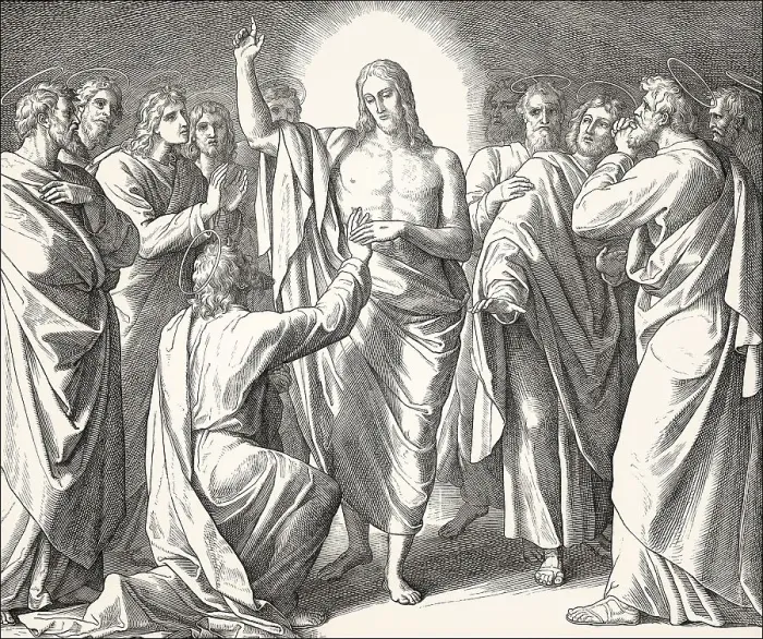 Framed Print : Doubting Thomas, New Testament