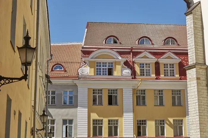 Framed Print : Downtown architecture of old town city of Tallinn in Estonia Framed Print : Downtown architecture of old town city of Tallinn in Estonia