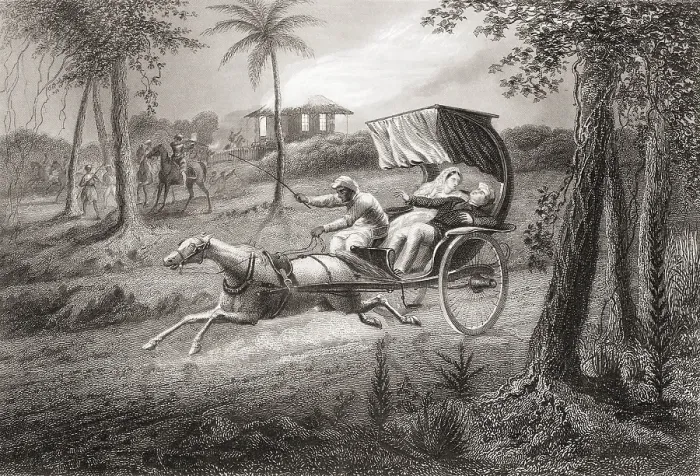 Framed Print : Dr Graham shot in his buggy by Sealkote Mutineers, India, Asia, 1857, Asia Framed Print : Dr Graham shot in his buggy by Sealkote Mutineers, India, Asia, 1857, Asia