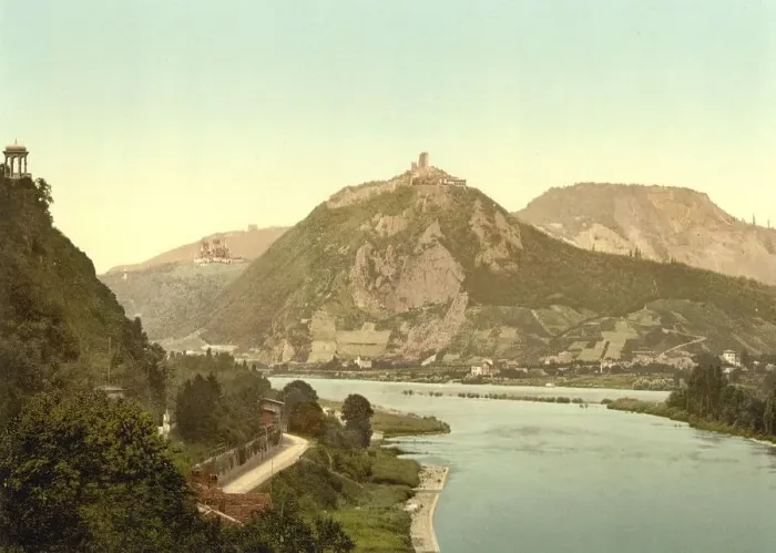 Framed Print : Drachenburg and Rolandseck on the Rhine