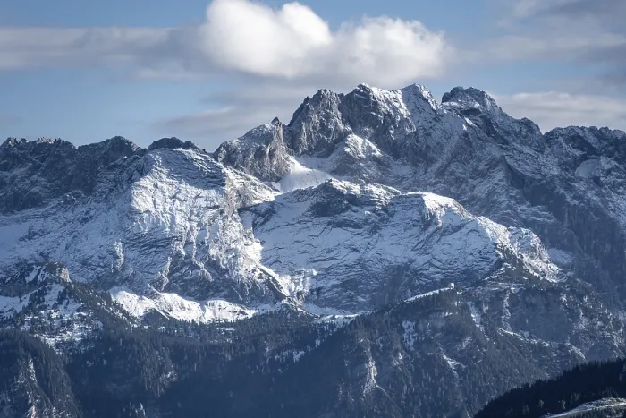 Framed Print : Dreitorspitze, mountains with snow Framed Print : Dreitorspitze, mountains with snow