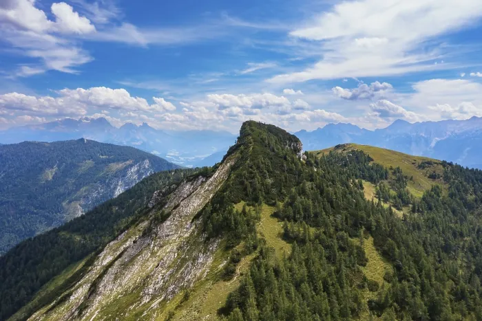 Framed Print : Drone image, Hochwieskopf, Osterhorngruppe Framed Print : Drone image, Hochwieskopf, Osterhorngruppe