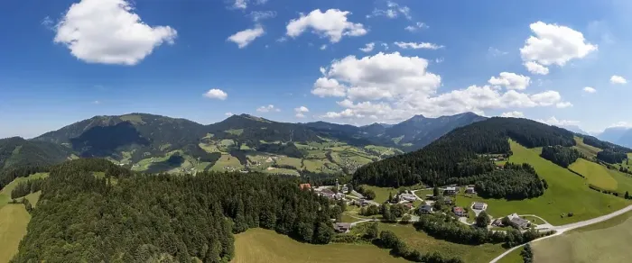 Framed Print : Drone image, Krispl, Osterhorn Group Framed Print : Drone image, Krispl, Osterhorn Group