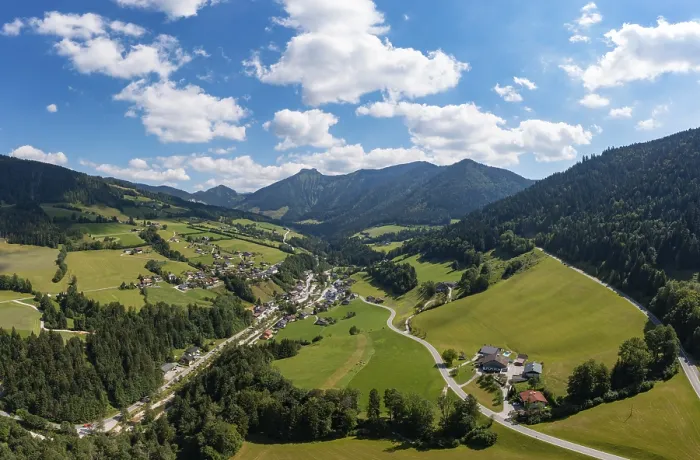 Framed Print : Drone image, view of Gaissau, Osterhorn Group Framed Print : Drone image, view of Gaissau, Osterhorn Group