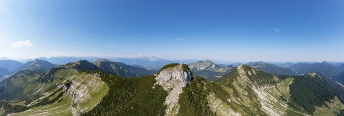 Framed Print : Drone shot, panorama shot, mountain landscape Framed Print : Drone shot, panorama shot, mountain landscape