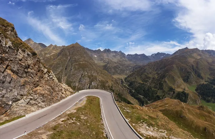 Framed Print : Drone shot, Timmelsjoch High Alpine Road