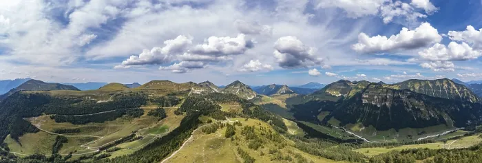 Framed Print : Drone shot, view to Trattbergalm Framed Print : Drone shot, view to Trattbergalm
