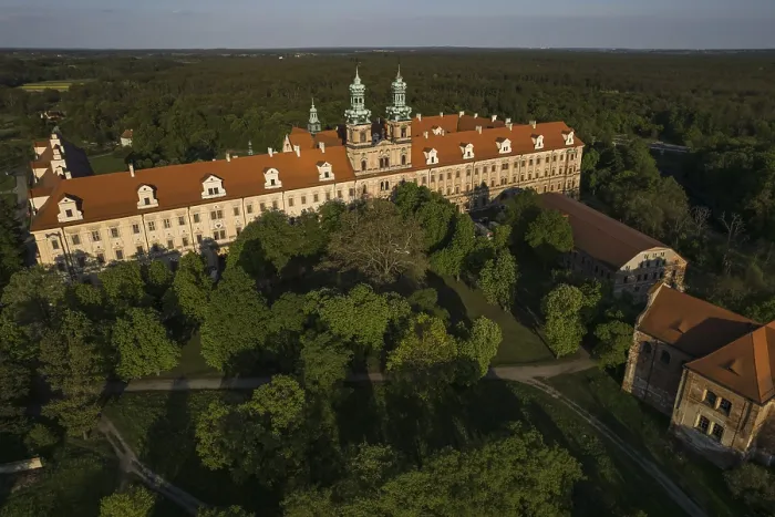 Framed Print : Drone view on Cistercian Monastery in Lubiaz Framed Print : Drone view on Cistercian Monastery in Lubiaz