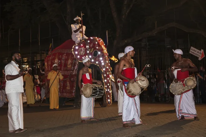 Framed Print : Drummers in traditional costumes