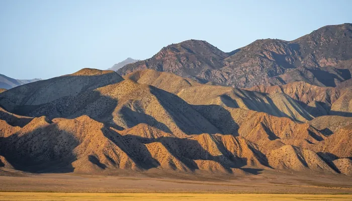 Framed Print : Dry mountains in the evening light Framed Print : Dry mountains in the evening light