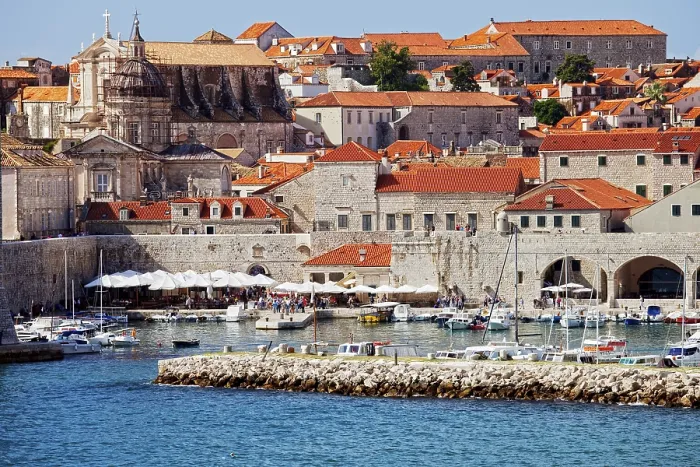 Framed Print : Dubrovnik Old City medieval architecture in Croatia