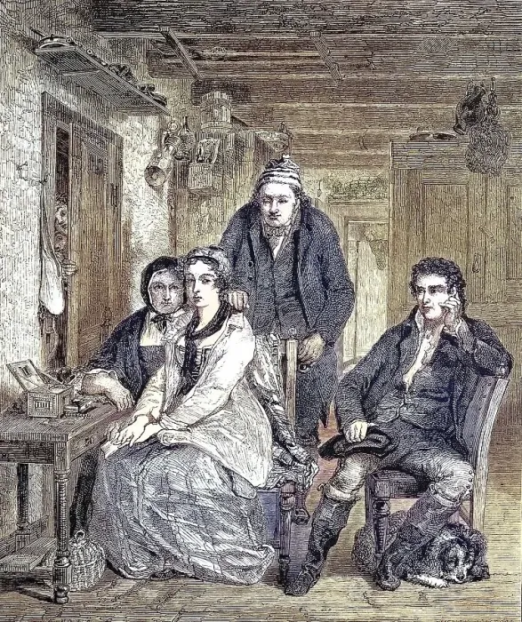 Framed Print : Duncan Gray with his family at home