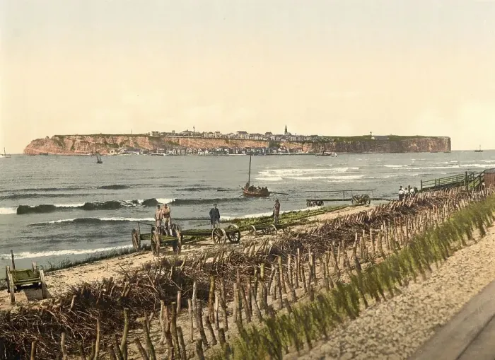 Framed Print : Dunes off Helgoland, Schleswig-Holstein