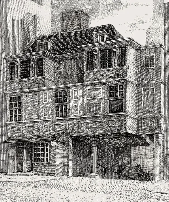 Framed Print : Durham House, Westminster, London, UK, 1808