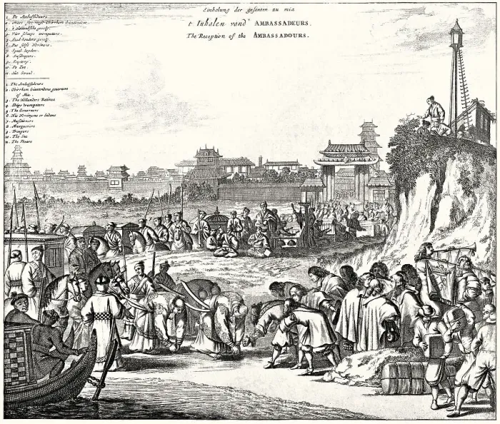 Framed Print : Dutch missions to Edo, 17th century