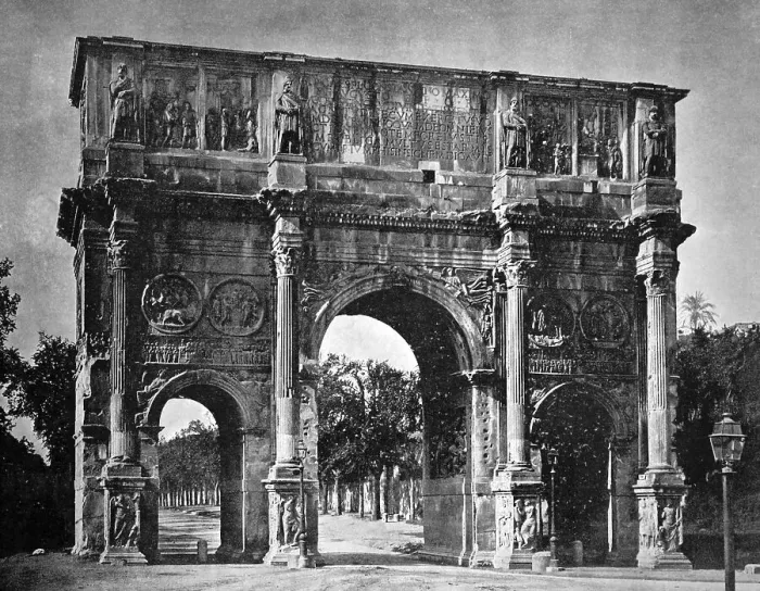 Framed Print : Early autotype of the Arch of Constantine