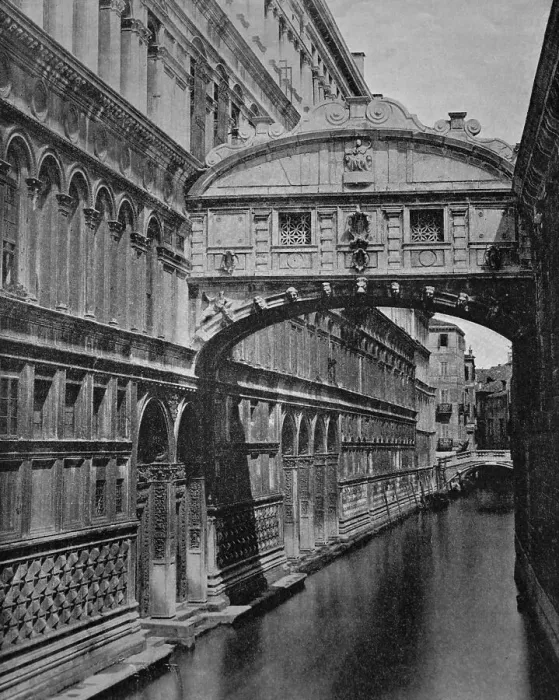Framed Print : Early autotype of the Bridge of Sighs in Venice Framed Print : Early autotype of the Bridge of Sighs in Venice