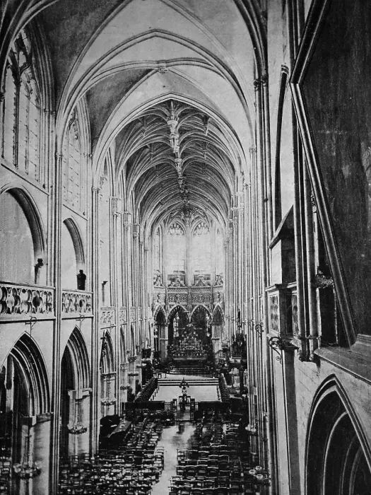 Framed Print : Early autotype of Caen, Basse-Normandie