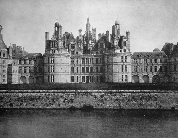 Framed Print : Early autotype of Chateau de Chambord castle