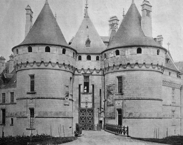 Framed Print : Early autotype Chateau de Chaumont castle Framed Print : Early autotype Chateau de Chaumont castle
