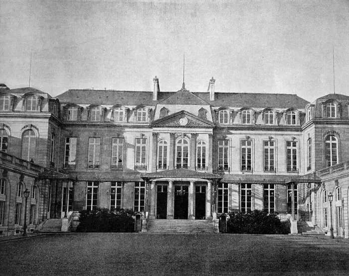 Framed Print : Early autotype of the Elysee Palace