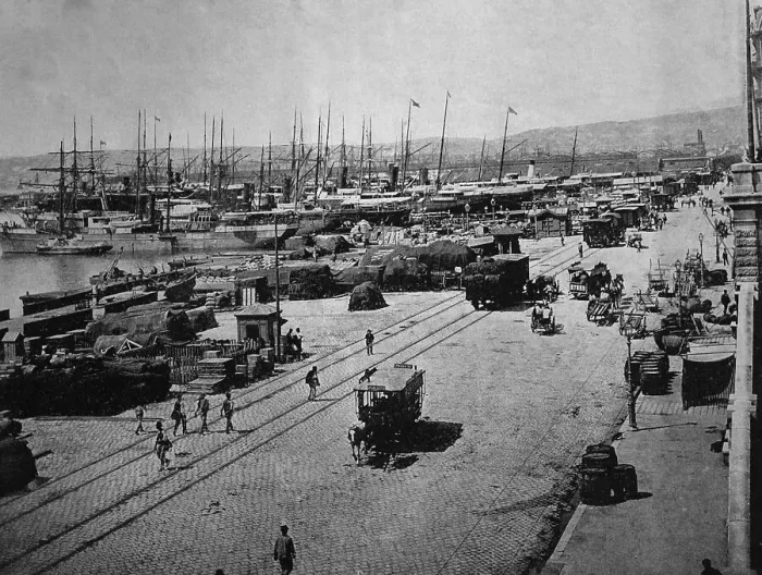 Framed Print : Early autotype of Marseille, Bouches-du-Rhone Framed Print : Early autotype of Marseille, Bouches-du-Rhone