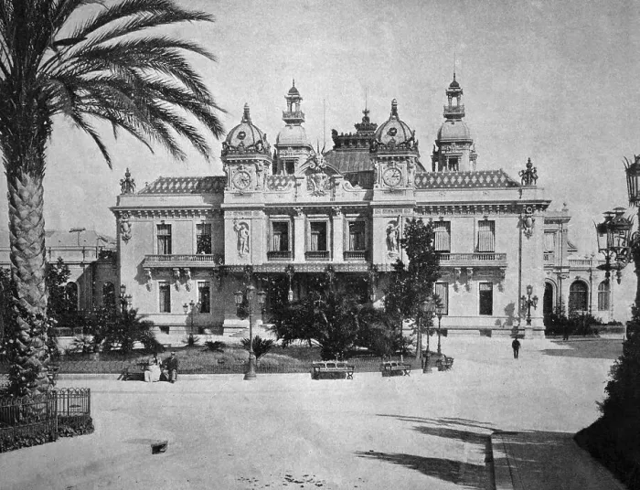 Framed Print : Early autotype of Monte Carlo, Monaco