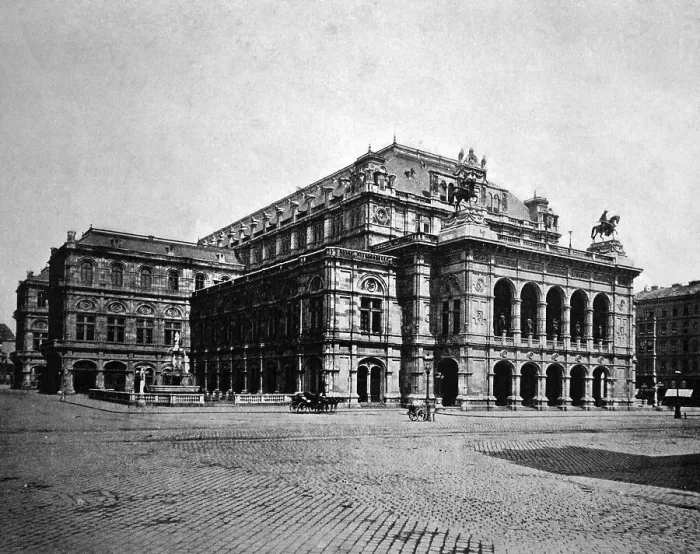 Framed Print : Early autotype of the Opera House in Vienna Framed Print : Early autotype of the Opera House in Vienna