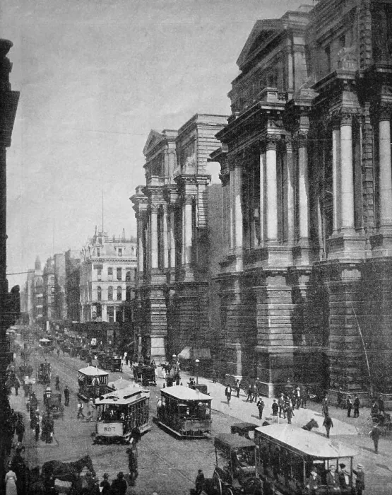 Framed Print : Early autotype of Randolf Street Framed Print : Early autotype of Randolf Street