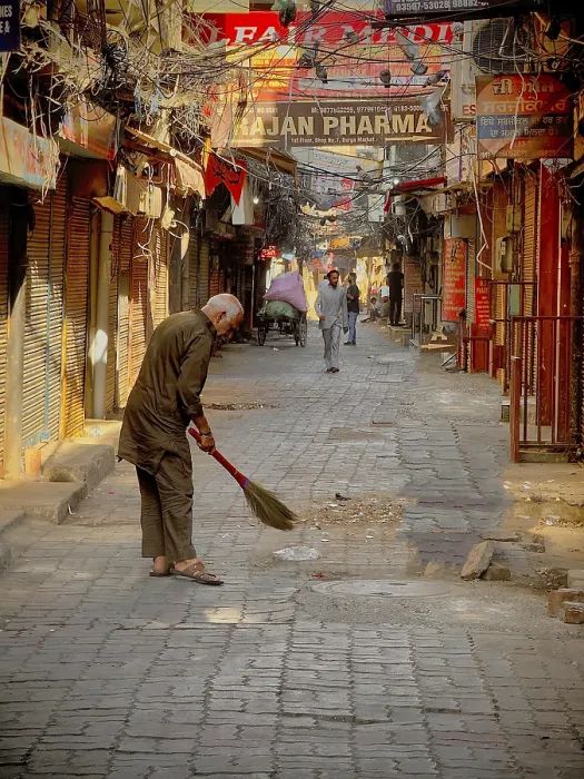 Framed Print : Early morning in the alleys of Amritsar Framed Print : Early morning in the alleys of Amritsar