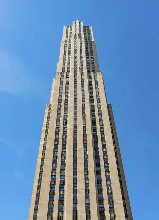 Framed Print : East facade of 30 Rockefeller Plaza