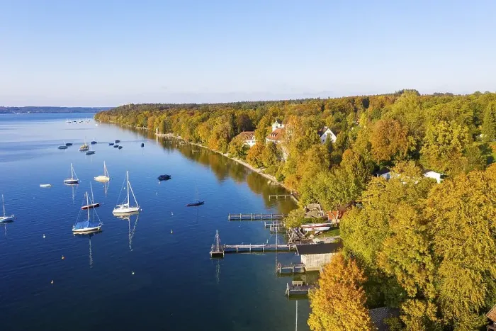 Framed Print : East shore of Lake Starnberg, Ammerland Framed Print : East shore of Lake Starnberg, Ammerland