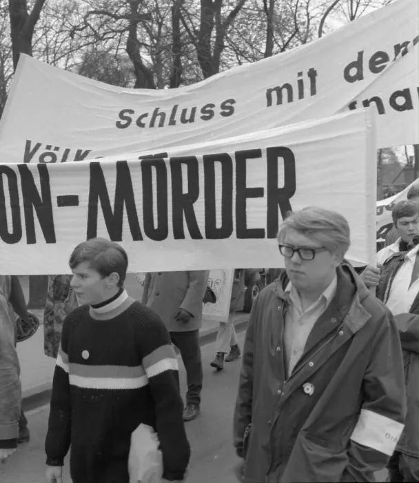 Framed Print : The Easter March 1968, Germany
