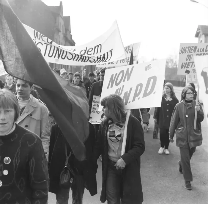 Framed Print : The Easter March 1968, Germany Framed Print : The Easter March 1968, Germany