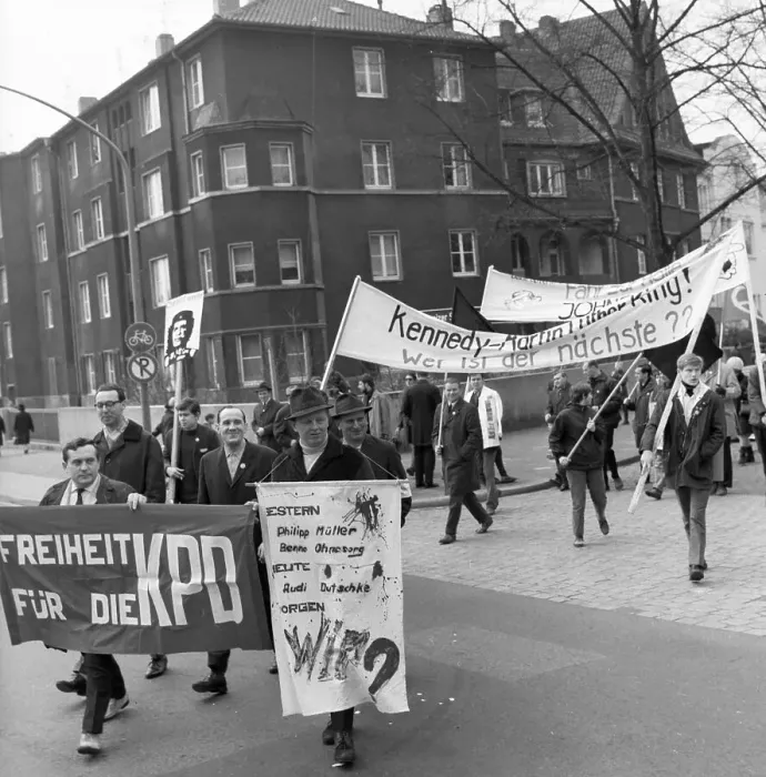 Framed Print : The Easter March 1968, Germany