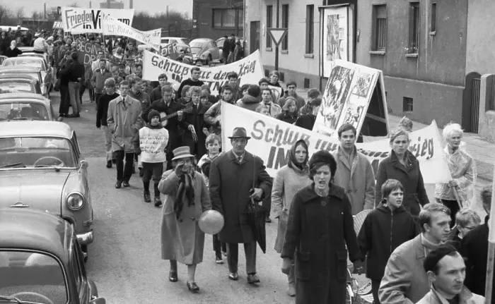 Framed Print : The Easter March 1968, Germany