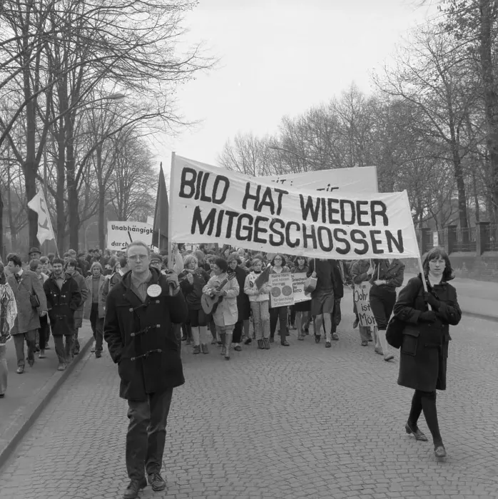 Framed Print : The Easter March 1968, Germany