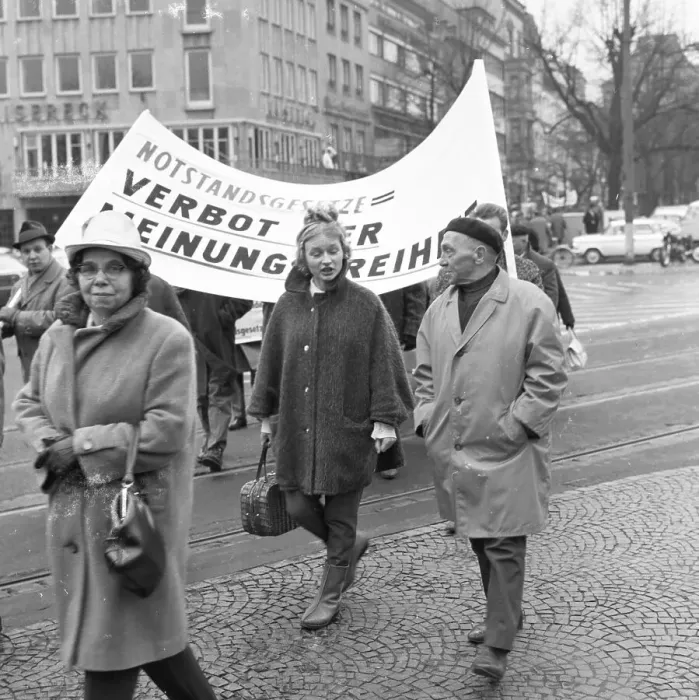 Framed Print : The Easter March 1968, Germany