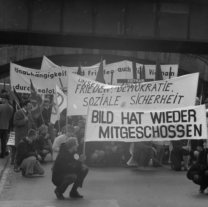 Framed Print : The Easter March 1968, Germany Framed Print : The Easter March 1968, Germany